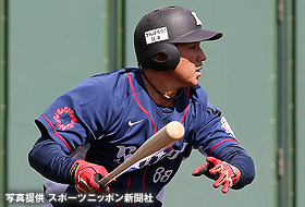 4番に入りヒットを放った坂田選手