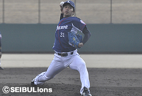 9回裏に登板した岩尾投手