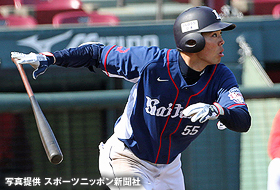 今日も安打を放ち好調の秋山選手