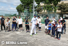 「親子キャッチボール教室」