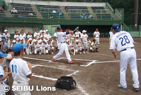 所沢市 埼玉西武ライオンズ ベースボールクリニック