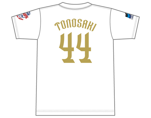 ゴールデンルーキーTシャツ（外崎選手 裏）