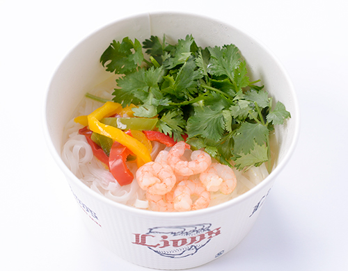岸投手プロデュースグルメ「岸孝之のエビとパクチーの塩味フォー」