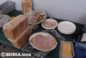 サンドイッチを中心とした試合前の食事