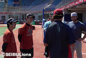 試合前ミーティングの様子