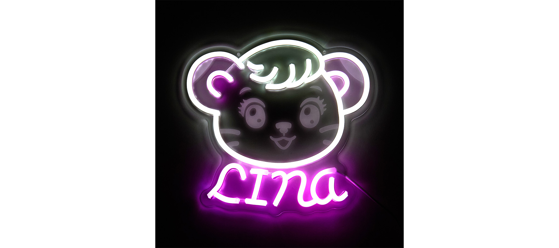 ビッグチェーンネックレス/LINA ネオンライト/シークレットデフォルメ